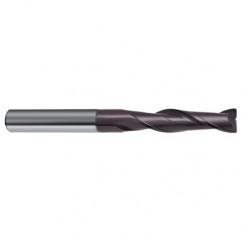 1/4 Dia. x 3 Overall Length 2-Flute Square End Solid Carbide SE End Mill-Round Shank-Center Cut-Firex - Americas Industrial Supply