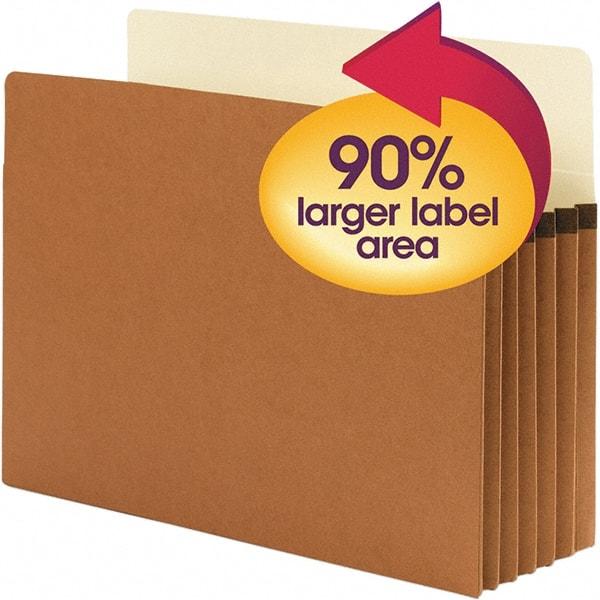 SMEAD - 11-3/4 x 9-1/2", Letter Size, Redrope, Expansion Folders - Americas Industrial Supply