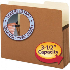 SMEAD - 11-3/4 x 10", Letter Size, Redrope, Expansion Folders - 11 Point Stock, 2/5 Tab Cut Location - Americas Industrial Supply