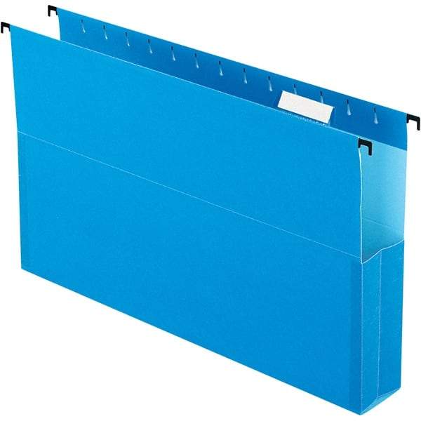 Pendaflex - 8-1/2 x 14", Legal, Blue, Hanging File Folder - 1/5 Tab Cut Location - Americas Industrial Supply