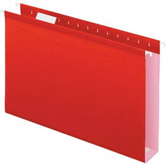 Pendaflex - 8-1/2 x 14", Legal, Red, Hanging File Folder - 11 Point Stock, 1/5 Tab Cut Location - Americas Industrial Supply