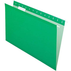 Pendaflex - 8-1/2 x 14", Legal, Bright Green, Hanging File Folder - 11 Point Stock, 1/5 Tab Cut Location - Americas Industrial Supply