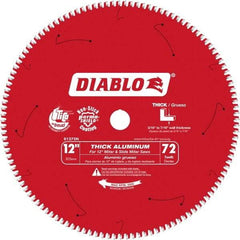 Freud - 12" Blade Diam, 120 Teeth, Carbide-Tipped Cold Saw Blade - 1" Arbor Hole Diam, 0.071" Blade Thickness - Americas Industrial Supply