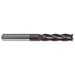 3/8 Dia. x 4 Overall Length 4-Flute Square End Solid Carbide SE End Mill-Round Shank-Center Cut-Firex - Americas Industrial Supply