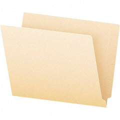 Pendaflex - 8-1/2 x 11", Letter Size, Manila, File Folders with End Tab - 11 Point Stock, Straight Tab Cut Location - Americas Industrial Supply