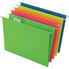Pendaflex - 8-1/2 x 11", Letter Size, Assorted Colors, Hanging File Folder - 11 Point Stock, 1/5 Tab Cut Location - Americas Industrial Supply