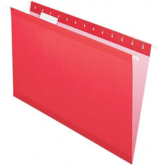 Pendaflex - 8-1/2 x 14", Legal, Red, Hanging File Folder - 11 Point Stock, 1/5 Tab Cut Location - Americas Industrial Supply