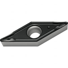 Walter - VCMT FM4 Grade WSM30S Turning Insert - TiAlN+Al2O3+(Al) Finish, 35° Rhombic, 9.53mm Inscr Circle, 4.76mm Thick, 0.8mm Corner Radius - Americas Industrial Supply