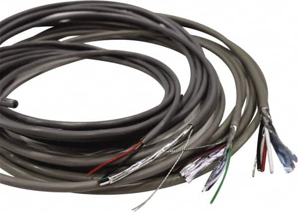 Made in USA - 18 AWG, 2 Wire, 1,000' OAL Unshielded Automation & Communication Cable - PVC Insulation, Bare Copper Conductor, 300 Volts, 0.144" OD - Americas Industrial Supply