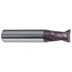 1/2 Dia. x 2-1/2 Overall Length 2-Flute Square End Solid Carbide SE End Mill-Round Shank-Center Cut-Firex - Americas Industrial Supply