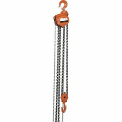 Vestil - 10,000 Lb Lifting Capacity, 15' Lift Height, Hand Hoist - Made from Chain - Americas Industrial Supply