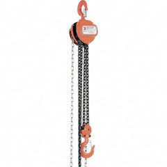 Vestil - 4,000 Lb Lifting Capacity, 20' Lift Height, Hand Hoist - Made from Chain - Americas Industrial Supply