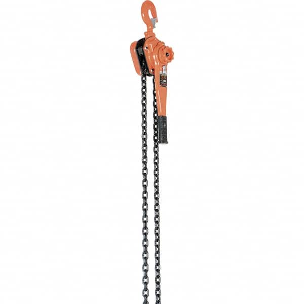 Vestil - 6,000 Lb Lifting Capacity, 20' Lift Height, Lever Hoist - Made from Chain - Americas Industrial Supply