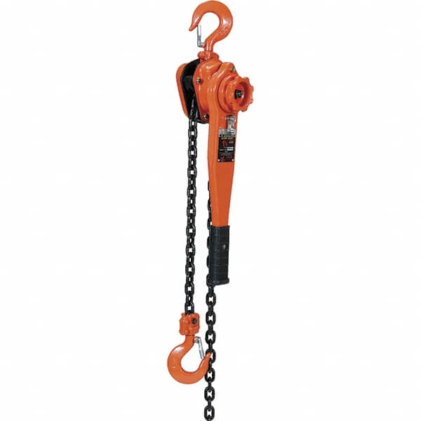 Vestil - 3,000 Lb Lifting Capacity, 20' Lift Height, Lever Hoist - Made from Chain - Americas Industrial Supply