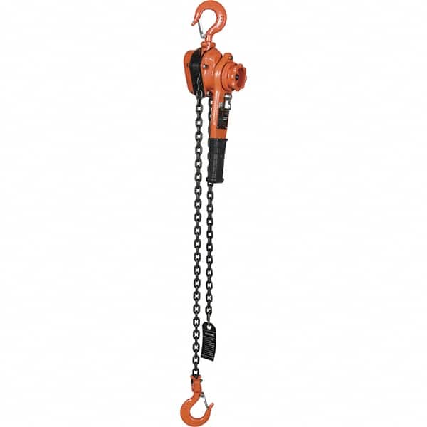 Vestil - 2,000 Lb Lifting Capacity, 5' Lift Height, Lever Hoist - Made from Chain - Americas Industrial Supply