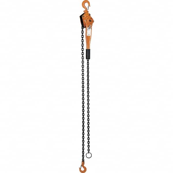 Vestil - 3,000 Lb Lifting Capacity, 10' Lift Height, Lever Hoist - Made from Chain - Americas Industrial Supply