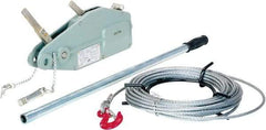 Vestil - 1,500 Lb Lifting Capacity, 60' Lift Height, Puller Hoist - Made from Wire Rope - Americas Industrial Supply
