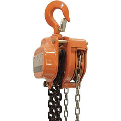 Vestil - 3,000 Lb Lifting Capacity, 20' Lift Height, Hand Hoist - Made from Chain - Americas Industrial Supply