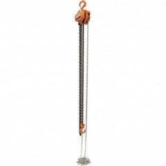 Vestil - 3,000 Lb Lifting Capacity, 15' Lift Height, Hand Hoist - Made from Chain - Americas Industrial Supply