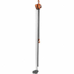 Vestil - 2,000 Lb Lifting Capacity, 15' Lift Height, Hand Hoist - Made from Chain - Americas Industrial Supply