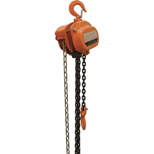 Vestil - 1,000 Lb Lifting Capacity, 15' Lift Height, Hand Hoist - Made from Chain - Americas Industrial Supply