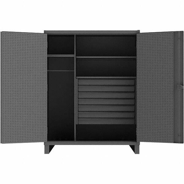 Durham - 3 Shelf 60 Bin Wardrobe Storage Cabinet - Americas Industrial Supply