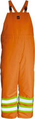 Viking - Size M, High Visibility Orange, Cold Weather Bib Overall - Hook & Loop Ankle - Americas Industrial Supply