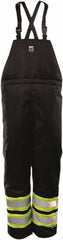 Viking - Size S, Black, Cold Weather Bib Overall - Hook & Loop Ankle - Americas Industrial Supply