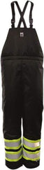 Viking - Size L, Black, Cold Weather Bib Overall - Hook & Loop Ankle - Americas Industrial Supply