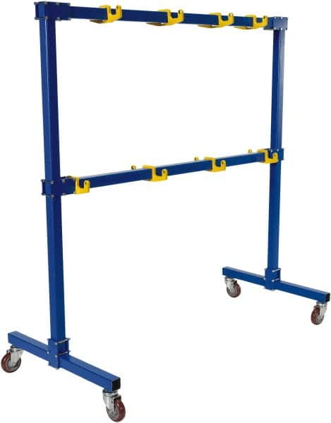 Vestil - 2 Shelf, 1,000 Lb Capacity, Blue Gantry - 77-1/16" Wide x 76-11/16" High x 39" Deep - Americas Industrial Supply