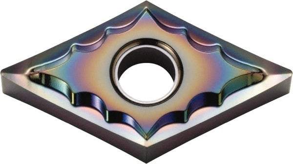Kyocera - DNMG431 AH Grade PDL025 Carbide Turning Insert - Al2O3 Finish, 55° Diamond, 1/2" Inscr Circle, 3/16" Thick, 1/64" Corner Radius - Americas Industrial Supply