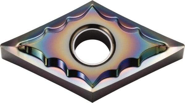 Kyocera - DNGG432 AH Grade PDL025 Carbide Turning Insert - Al2O3 Finish, 55° Diamond, 1/2" Inscr Circle, 3/16" Thick, 1/32" Corner Radius - Americas Industrial Supply