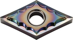 Kyocera - DNGG432 AH Grade PDL025 Carbide Turning Insert - Al2O3 Finish, 55° Diamond, 1/2" Inscr Circle, 3/16" Thick, 1/32" Corner Radius - Americas Industrial Supply