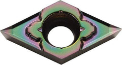Kyocera - DCGT21505 MP Grade PDL025 Carbide Turning Insert - Al2O3 Finish, 55° Diamond, 1/4" Inscr Circle, 3/32" Thick, 0.0079" Corner Radius - Americas Industrial Supply