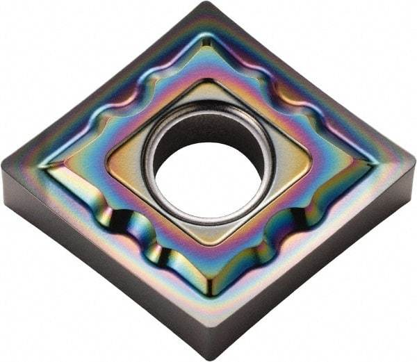 Kyocera - CNMG431 AH Grade PDL025 Carbide Turning Insert - Al2O3 Finish, 80° Diamond, 1/2" Inscr Circle, 3/16" Thick, 1/64" Corner Radius - Americas Industrial Supply