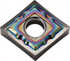 Kyocera - CNMG431 AH Grade PDL025 Carbide Turning Insert - Al2O3 Finish, 80° Diamond, 1/2" Inscr Circle, 3/16" Thick, 1/64" Corner Radius - Americas Industrial Supply