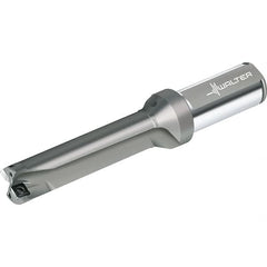 Walter - 76mm Max Drill Depth, 4xD, 19mm Diam, Indexable Insert Drill - 2 Inserts, 25mm Shank Diam, Straight Shank - Americas Industrial Supply