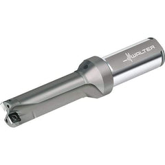 Walter - 81mm Max Drill Depth, 3xD, 27mm Diam, Indexable Insert Drill - 2 Inserts, 32mm Shank Diam, Straight Shank - Americas Industrial Supply