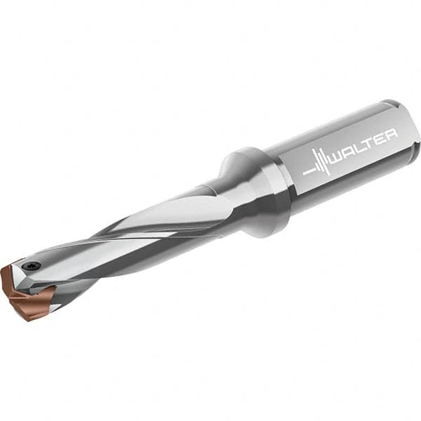 Walter - 12 to 12.99mm Diam, 3xD, 66mm Max Depth, 16mm Shank Diam, 116mm OAL, Replaceable Tip Drill - P6001-D12..R, P6003-D12..R, P6004-D12..R, P6005-D12..R Insert, D4140 Toolholder, Series D4140 - Americas Industrial Supply