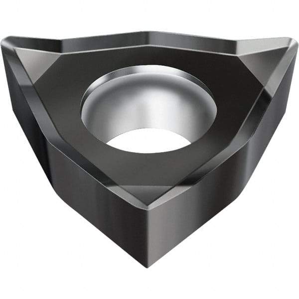 Walter - WCGT1.81.51 MN2 Grade WNN10 Carbide Turning Insert - Proprietary Finish, 80° Trigon, 7/32" Inscr Circle, 3/32" Thick, 0.016" Corner Radius - Americas Industrial Supply