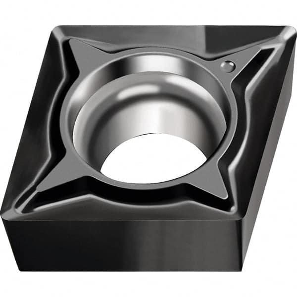 Walter - CCGT32.50.2 FN2 Grade WNN10 Carbide Turning Insert - Proprietary Finish, 80° Diamond, 3/8" Inscr Circle, 5/32" Thick, 0.004" Corner Radius - Americas Industrial Supply