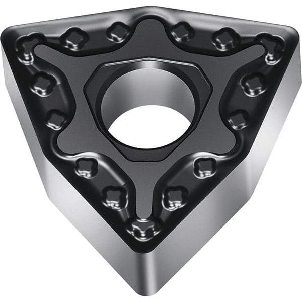 Walter - WNMG434 MM5 Grade WSM30S Carbide Turning Insert - TiALN/Al2O3 Finish, 80° Trigon, 1/2" Inscr Circle, 3/16" Thick, 0.063" Corner Radius - Americas Industrial Supply