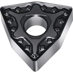 Walter - WNMG434 MM5 Grade WSM30S Carbide Turning Insert - TiALN/Al2O3 Finish, 80° Trigon, 1/2" Inscr Circle, 3/16" Thick, 0.063" Corner Radius - Americas Industrial Supply