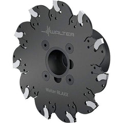Walter - Arbor Connection, 4mm Cutting Width, 38mm Depth of Cut, 6.3mm Cutter Diam, 1-1/2" Hole DIam, 14 Tooth Indexable Slotting Cutter - F5055 Toolholder, SX-4.. Insert, Right Hand Cutting Direction - Americas Industrial Supply