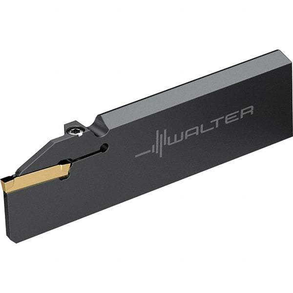 Walter - 32mm Blade Height, 1/4" Blade Width, 110mm OAL, Right Hand Cut, Single End Indexable Cut-Off Blade - 33mm Max Depth of Cut, G1041 Blade, GX Series - Americas Industrial Supply