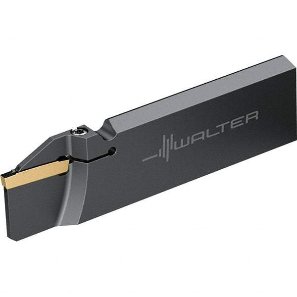 Walter - 32mm Blade Height, 1/4" Blade Width, 110mm OAL, Left Hand Cut, Single End Indexable Cut-Off Blade - 33mm Max Depth of Cut, G1041 Blade, GX Series - Americas Industrial Supply