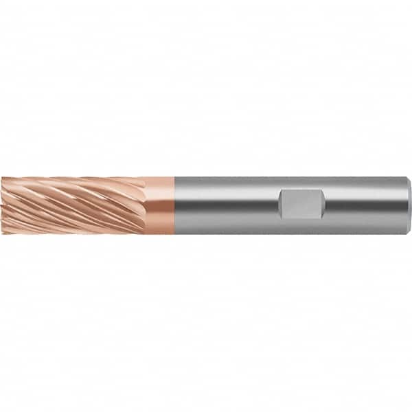 Walter-Prototyp - 10mm, 22mm LOC, 10mm Shank Diam, 72mm OAL, 10 Flute, Solid Carbide Square End Mill - TiAlSiN Finish, Spiral Flute, 30° Helix, Right Hand Cut, Right Hand Flute, Series MC183 - Americas Industrial Supply
