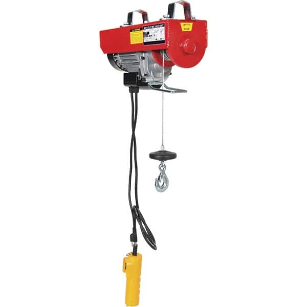 Vestil - 0.2 Ton Capacity, 30 FPM Lift Speed, 115 Volt, Cable Hoist Puller - 18 & 36' Max Lift - Americas Industrial Supply