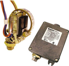 Barksdale - 600 to 12,000 psi Adjustable Range, 18,000 Max psi, Bourdon Tube Pressure Switch - 1/4 NPT Female, Terminals, SPDT Contact, 316SS Wetted Parts, 1% Repeatability - Americas Industrial Supply