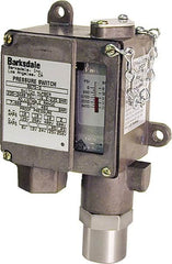 Barksdale - 235 to 3,400 psi Adjustable Range, 7,000 Max psi, Sealed Piston Pressure Switch - 1/4 NPT Female, Screw Terminals, DMDB Contact, 416SS Wetted Parts, 2% Repeatability - Americas Industrial Supply